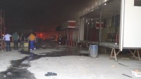 Hatay'da Treyler Fabrikasında Yangın