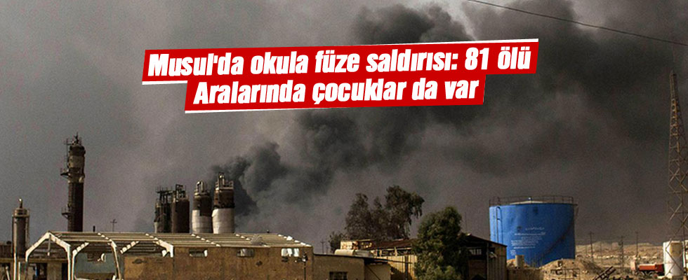 Musul'da okula füze saldırısı: 81 ölü