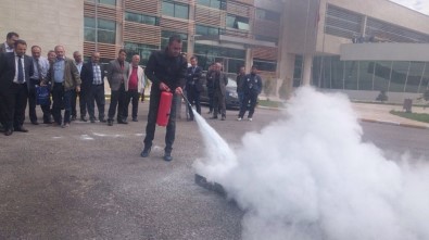 Van'da 'Afet Bilinci Ve Yangın' Tatbikatı