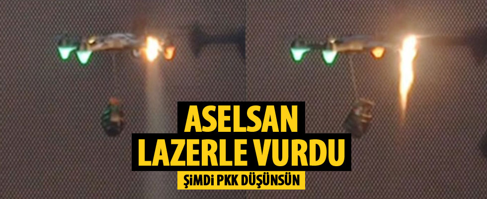 ASELSAN lazerle vurdu