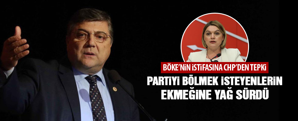 Böke'nin istifasına CHP'den ilk tepki
