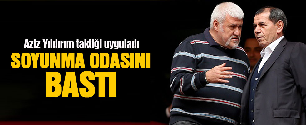 Dursun Özbek soyunma odasına indi