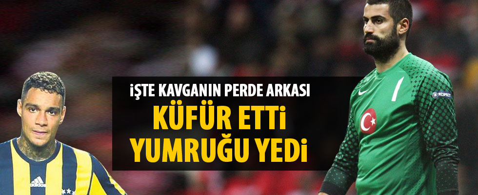 Küfür etti yumruğu yedi.