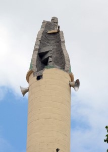 Aksaray'da Cami Minaresine Yıldırım Düştü