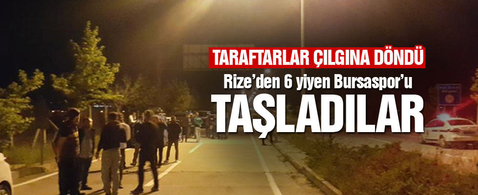 Rizespor'a 6-0 yenilen Bursaspor'a saldırı!