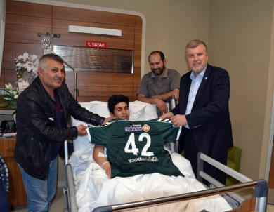 Başkan Şan'dan Yaralanan Konyaspor Taraftarına Ziyaret
