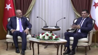 KKTC Başbakanı, Bakan Çavuşoğlu'nu Kabul Etti