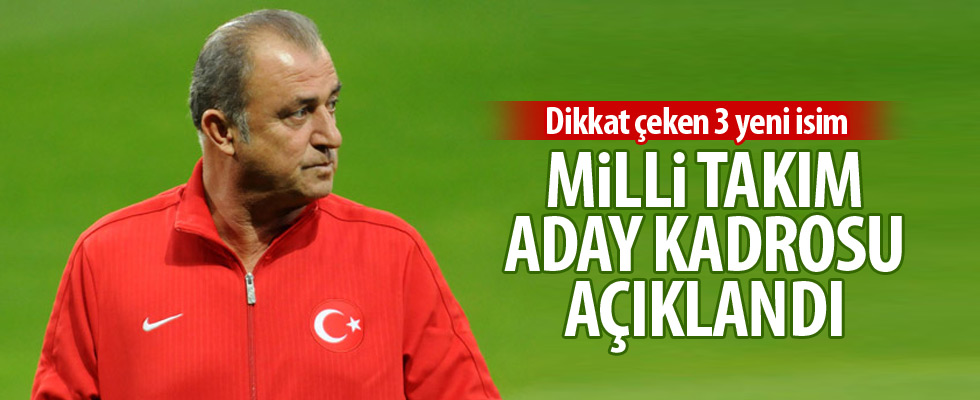 Milli Takım kadrosu açıklandı