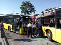 Kadıköy'de Metrobüsler Kafa Kafaya Çarpıştı Açıklaması 3'Ü Ağır 29 Yaralı