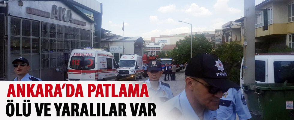 Ankara'da bir işyerinde patlama