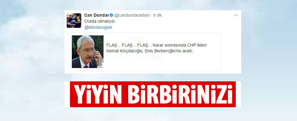 Can Dündar'dan Kılıçdaroğlu'na gönderme