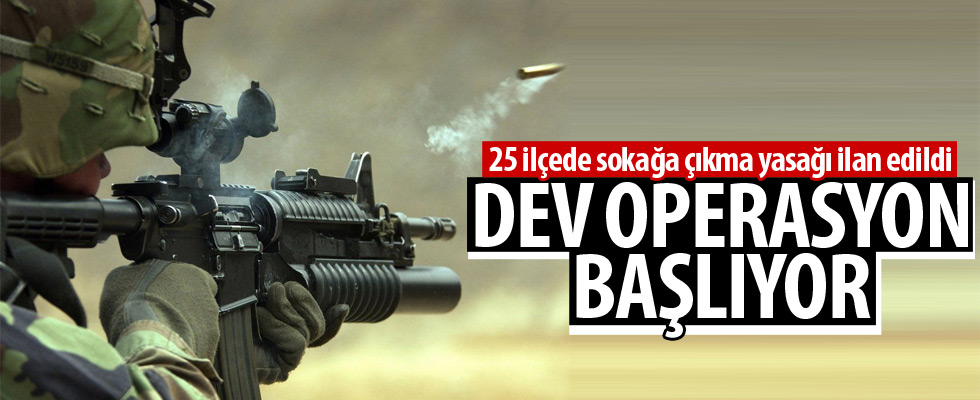 Diyarbakır'da terör operasyonu başladı