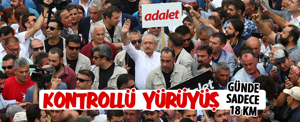 Kılıçdaroğlu günde 18 km yürüyecek