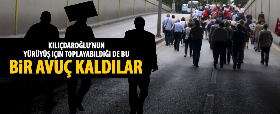 Kılıçdaroğlu'nun yürüyüşüne katılım azalıyor