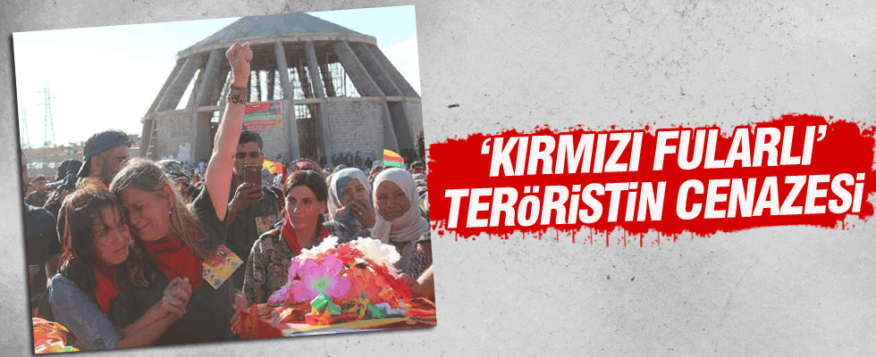 'Kırmızı fularlı' terörist Kobani'de toprağa verildi