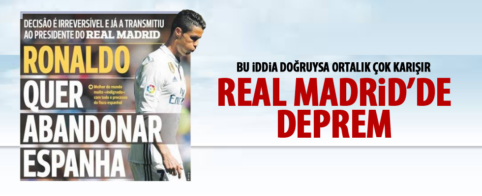 Ronaldo, Real Madrid'den ayrılmak istiyor!