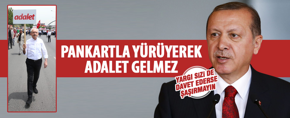 Cumhurbaşkanı Erdoğan'dan CHP'nin yürüyüşüne ilk tepki