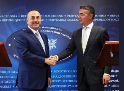 Bakan Çavuşoğlu, Makedonya Dışişleri Bakanı Dimitrov İle Görüştü