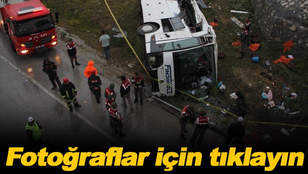 Çorum'da yolcu otobüsü üst geçitten düştü: 48 yaralı