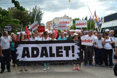 İzmir CHP, 'Adalet Yürüyüşü'ne Saruhanlı'da Devam Etti