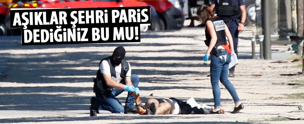 Paris'te jandarmaya saldırı girişimi