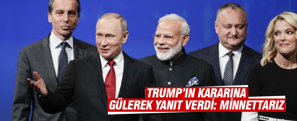 Trump'ın kararına gülerek yanıt verdi: Başkan'a minnettarız