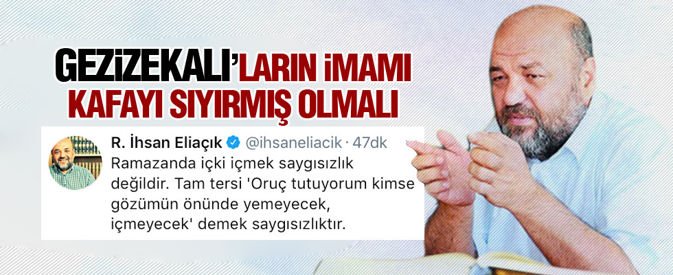İhsan Eliaçık: Ramazan'da içki içmek saygısızlık değildir