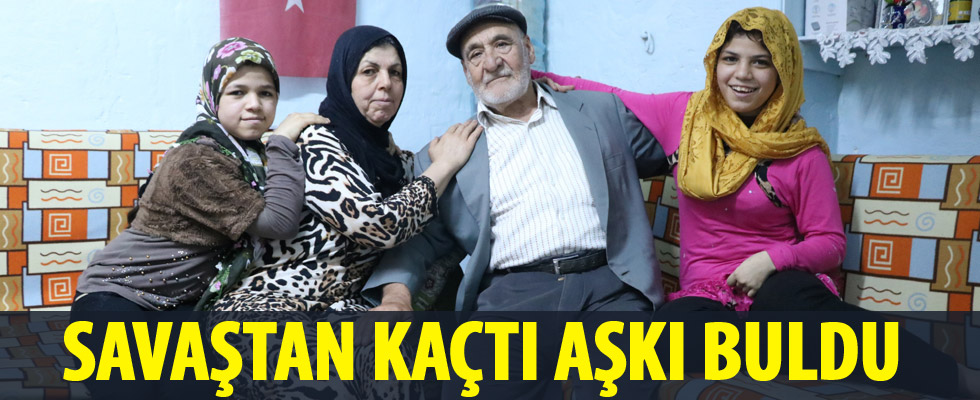 Savaştan kaçtı, aşkı buldu