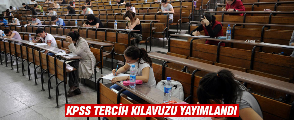 KPSS tercih kılavuzu yayımlandı