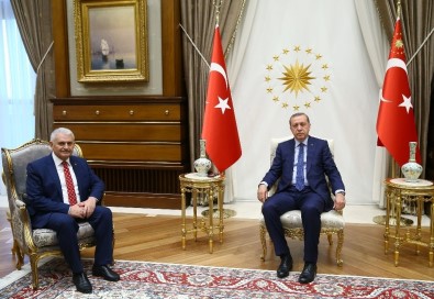 Cumhurbaşkanı Erdoğan Başbakan Yıldırım'ı Kabul Etti
