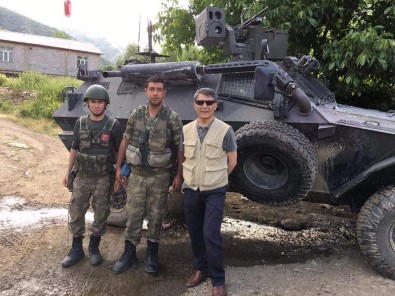 Kaymakam Özkan'dan Operasyon Bölgesindeki Askerlere Ziyaret