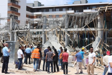 Konya'da İnşaatta Beton Dökümü Sırasında Göçük Açıklaması 2 Yaralı