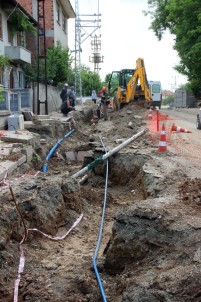 Taşköprü'de Sümer Mahallesi'nde Havai Elektrik Hatları Yer Altına Alınıyor