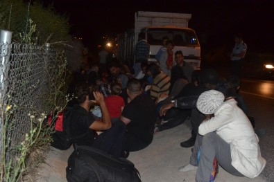 Kamyonet Kasasında 47 Kaçak Göçmen Yakalandı