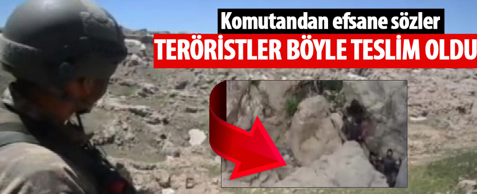 TSK paylaştı! 3 PKK'lı böyle teslim oldu