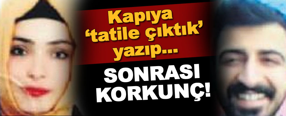 Kapıya 'Tatile çıktık' yazıp dehşet saçtı!