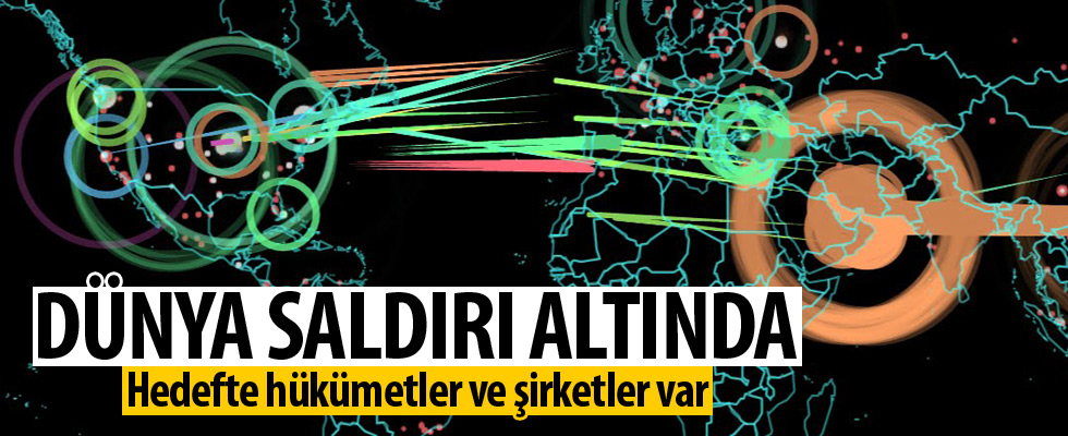 Siber saldırı dünya çapına yayılıyor