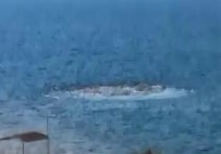 ARTÇI DEPREM - Ayvacık'ta Denizde Korkutan Görüntü