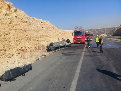 Kahramanmaraş'ta Takla Atan Otomobil Yandı Açıklaması 1 Ölü, 1 Yaralı
