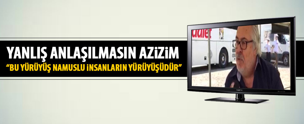 Rutkay Aziz adalet yürüyüşünde