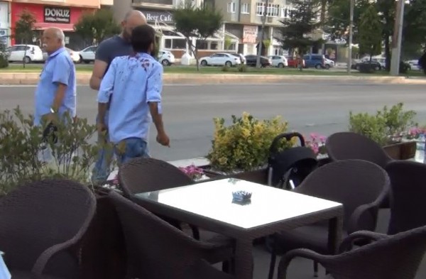 Çocuk parkında dehşet anları