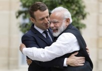 NARENDRA MODI - Macron İle Modi Fransa'da Bir Araya Geldi