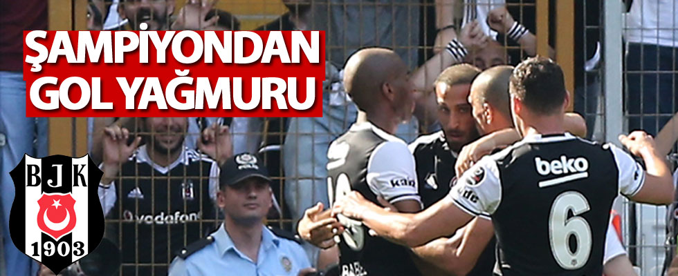 Şampiyon Beşiktaş gol oldu yağdı!