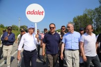 ADALET YÜRÜYÜŞÜ - Aksu Ve Bektaşoğlu 'Adalet Yürüyüşü'ne Katıldı