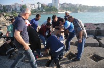 Beton blok arasına düşen çocuğu imam kurtardı