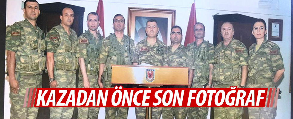 Şehitlerimizin son fotoğrafı ortaya çıktı