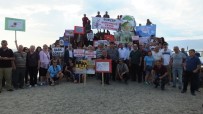Burhaniyeli Çevreciler Ören Plajında Eylem Yaptı