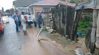 SAĞANAK YAĞMUR - İnönü'de Yağmur Sele Neden Oldu