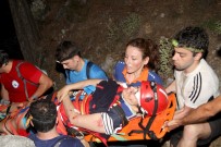 LOKMAN HEKIM - Kayalıklara Düşen Tatilci 8 Saatte Kurtarıldı