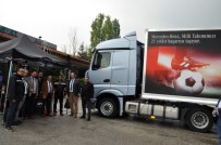 TEST SÜRÜŞÜ - Mercedes Yeni Model Kamyonlarını Ergaz&Bluepet İstasyonunda Tanıttı